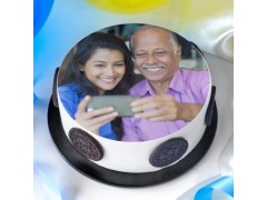 Dad Daughter Photo Cake